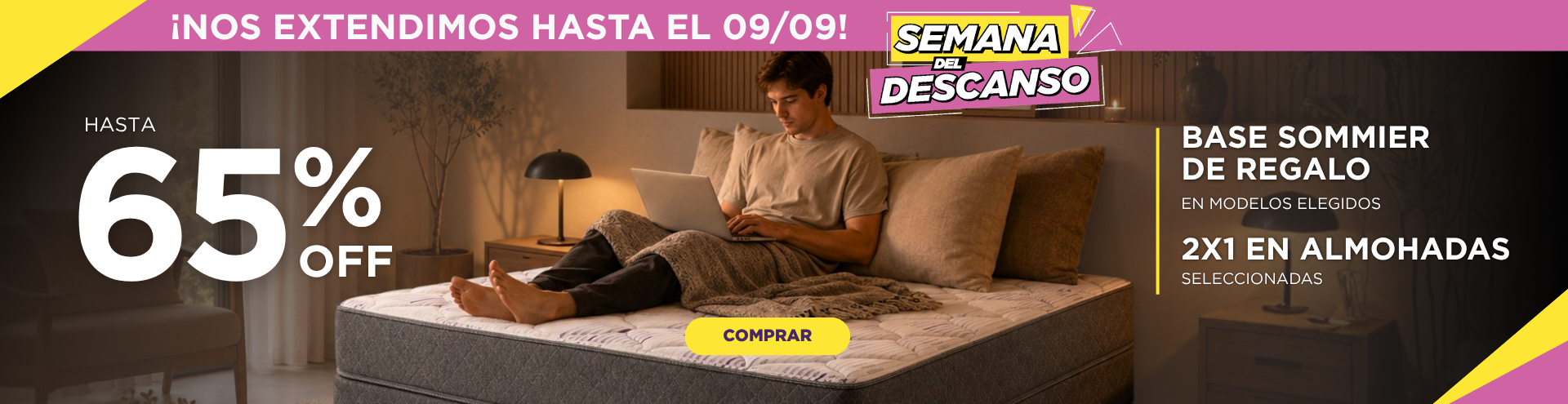 Semana del Descanso - Hasta 65% off