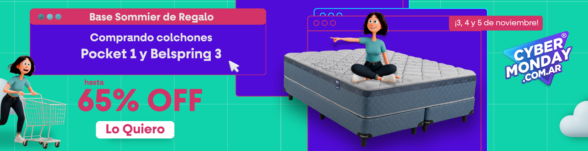 Base de regalo en los modelos Pocket 1 y Belspring 3